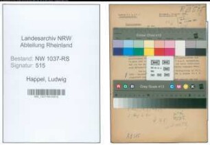 Entnazifizierung Ludwig Happel , geb. 20.08.1888 (Kassensekretaer)