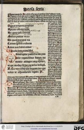 Prosa sexta primi libri