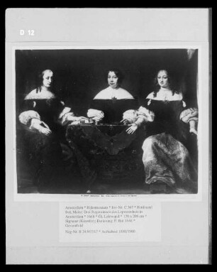 Drei Regentinnen des Leprozenhuis in Amsterdam