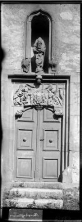 Oberschaffhausen Sankt Alban Kapelle Eingangsportal