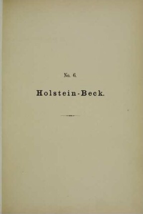 6. Holstein-Beck