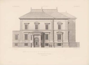 Villa Meißner, Leipzig: Seitenansicht (aus: Architektonisches Skizzenbuch, H. 147/6, 1877)