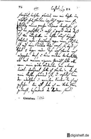 76: Brief von Johannes Müller an Johann Wilhelm Ludwig Gleim