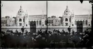 Paris, Weltausstellung 1900, Vieux Paris, Musikanten am Seineufer