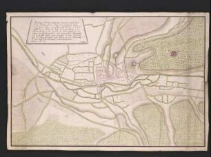 Lageplan der Stadt Marburg
