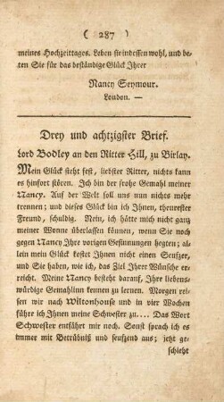 Drey und achtzigster Brief