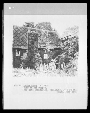 Das alte Hammerwerk (Burg an der Wupper)