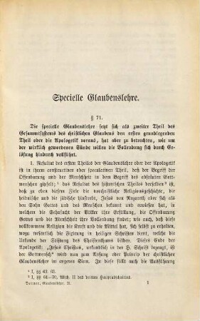 System der christlichen Glaubenslehre, 2,1