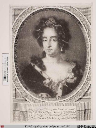Bildnis Dorothea, Kurfürstin von Brandenburg, verw. Herzogin von Braunschweig-Celle, geb. Prinzessin von Schleswig-Holstein-Sonderburg-Glücksburg