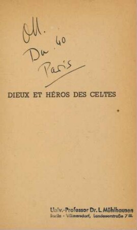 Dieux et héros des celtes