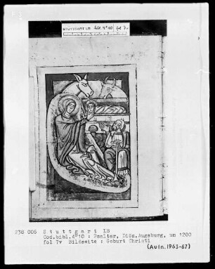 Psalterium — Geburt Christi, Folio 7verso