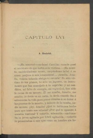 Capítulo LVI - A Madrid.