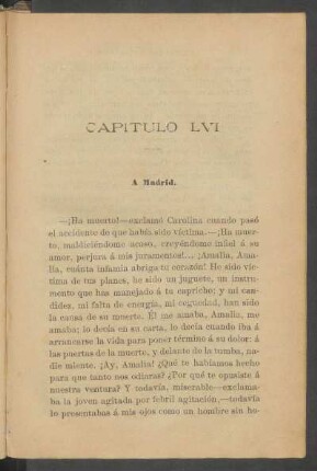 Capítulo LVI - A Madrid.