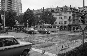 Stadtratsbeschluss zum Umbau der Kaiserallee zwischen Mühlburger Tor und Philippstraße mit Verlegung der Straßenbahnlinie von der Reinhold-Frank-Straße in die Blücherstraße.