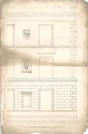 Stegmann, Carl von; Stegmann - Atelier - Fassade (Teilansicht)