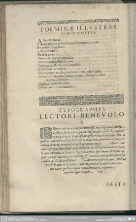 Typographus Lectori Benevolo S.