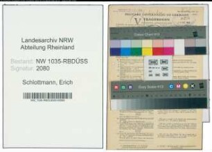 Entnazifizierung Erich Schlottmann , geb. 11.01.1908 (Steiger)