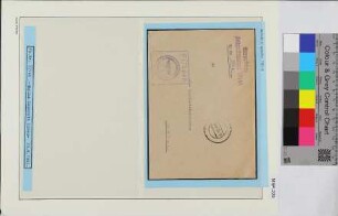 Dienstbrief, Schiffsname/Landeinheit: Marinelazarett Libau, Feldpostnr. 37144; Frankatur, Mi.-Nr.: [Keine]; Poststempel: 25.8.42.-11; Nebenstempel: Feldpost Kommando Feldpost-Nr. 37144