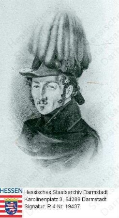 Bechtold, Christian v. (1798-1880) / Porträt, rechtsgewandtes, vorblickendes Brustbild