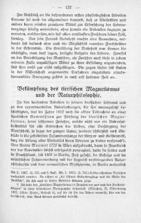 Bekämpfung des tierischen Magnetismus und der Naturphilosophie