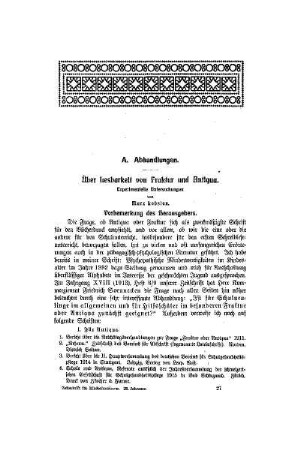 Über Lesbarkeit von Fraktur und Antiqua : experimentelle Untersuchungen