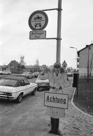 Sperrung der Waldshuter Straße in Durlach für den Durchgangsverkehr