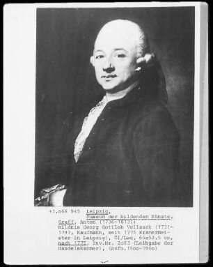 Bildnis Georg Gottlob Vollsack, Kramermeister seit 1775