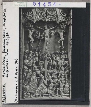 Salzwedel: Marienkirche, Passionsaltar, Mittelstück