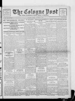 The Cologne Post : the oldest established british daily in Germany