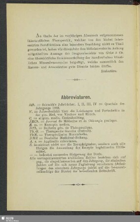 Abbreviaturen