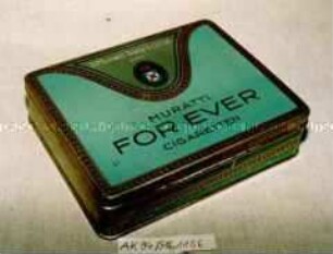 Blechdose für 100 Stück "MURATTI FOR EVER CIGARETTEN"