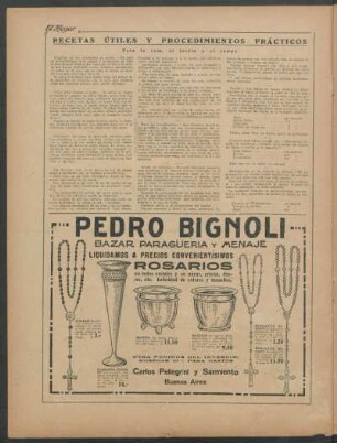 Recetas útiles y procedimientos prácticos para la casa, el jardín y el campo