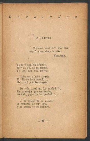 La lluvia