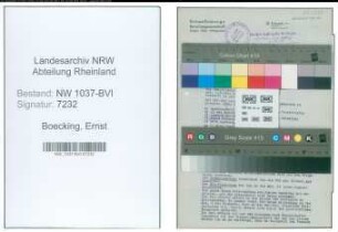 Entnazifizierung Ernst Boecking , geb. 05.06.1900 (Direktor)