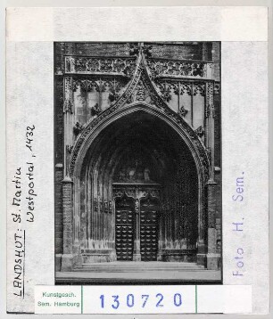 Landshut: St. Martin, Westportal