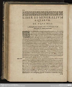 Liber III. De Aqua Nili.