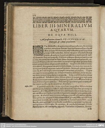 Liber III. De Aqua Nili.
