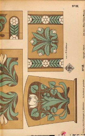 Musterblätter für Holzbrand-Malerei. 88. [1895]