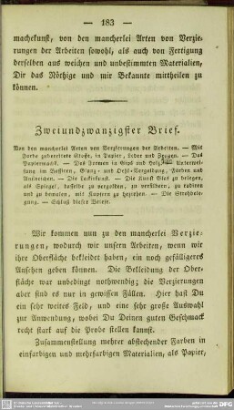 Zweiundzwanzigster Brief
