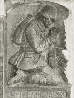 Trauernder Soldat