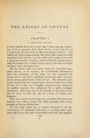 The novels of Charles Lever, 9,1. The knight of Gwynne