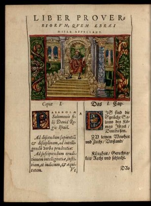 Liber Proverbiorum, Quem Ebraei Misle Appellant.