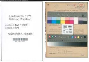 Entnazifizierung Heinrich Wischemann , geb. 12.10.1895 (Sparkassenvorstandsmitglied)