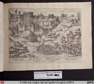 Die Einwohner von Bourges wehren den Angriff der Hugenotten ab, 21. Dezember 1569.