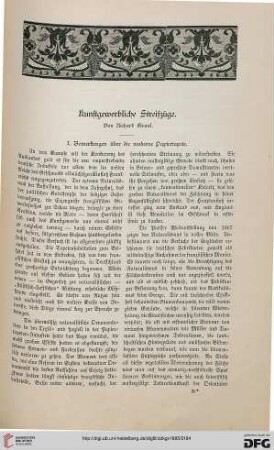 Kunstgewerbliche Streifzüge, [1]: Bemerkungen über die moderne Papiertapete