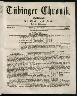 137-168, 17. Februar (Nro. 34) - 27. Februar (Nro. 41)