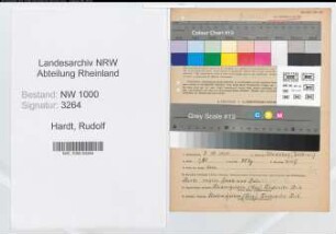 Entnazifizierung Rudolf Hardt, geb. 07.11.1888 (Prediger)