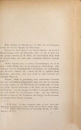 Experimentelle Prüfung der zur Drucksinn-Messung angewandten Methoden : nebst Angabe einer neuen verbesserten Methode