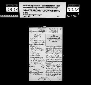 Schuldenwesen der Schulgemeinde Kocherstetten