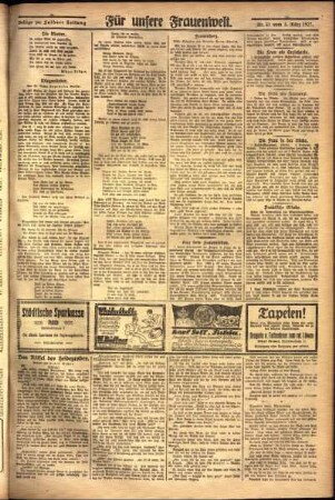 Zweite Ausgabe vom Donnerstag, den 03. März 1927.